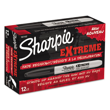 Sharpie® Extreme Marker, Fine Bullet Tip, Black, Dozen freeshipping - TVN Wholesale